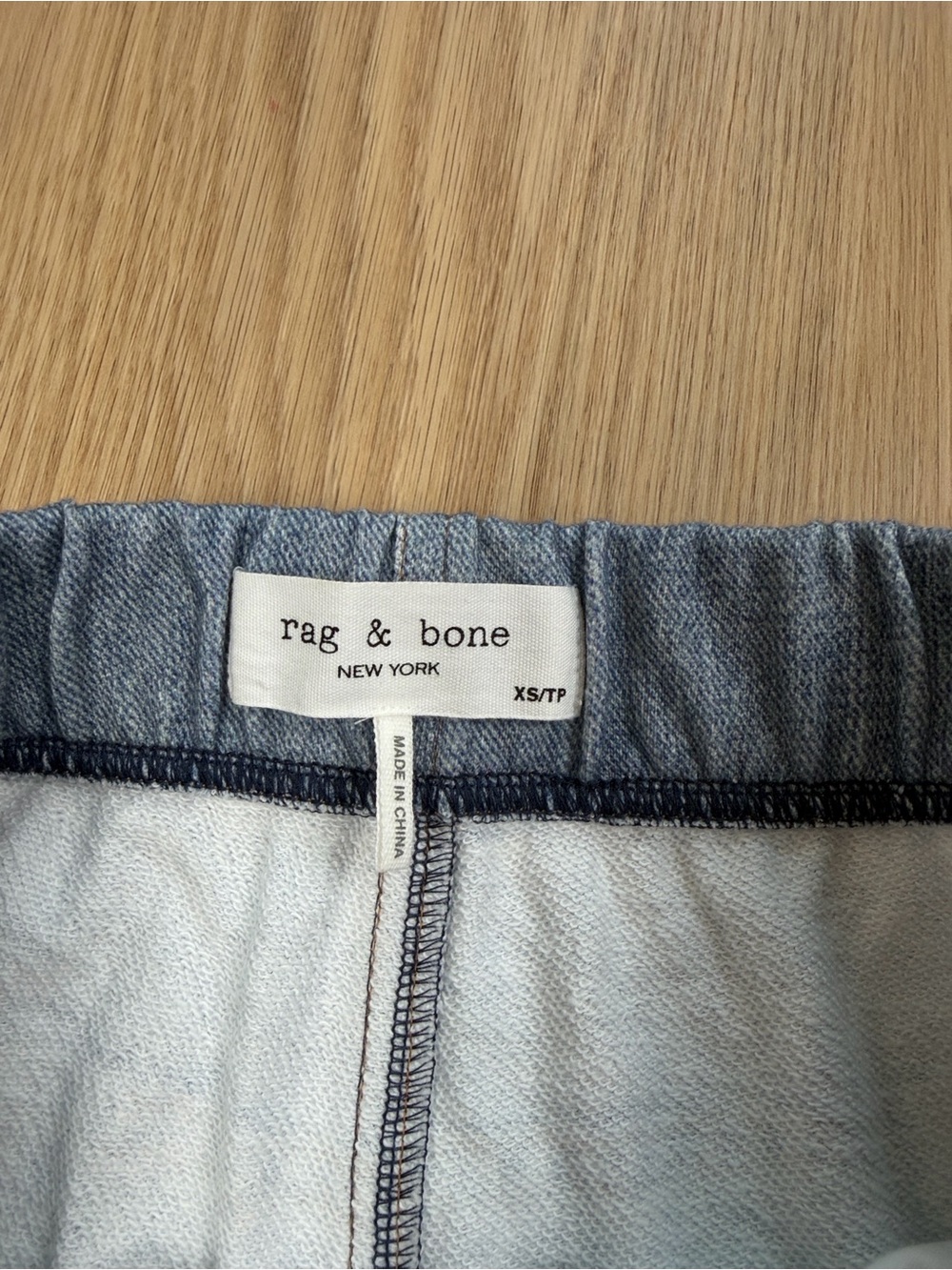 NWOT Rag & Bone Miramar Denim Print Cotton Terry Shorts in Brooke XS - Picture 10 of 13